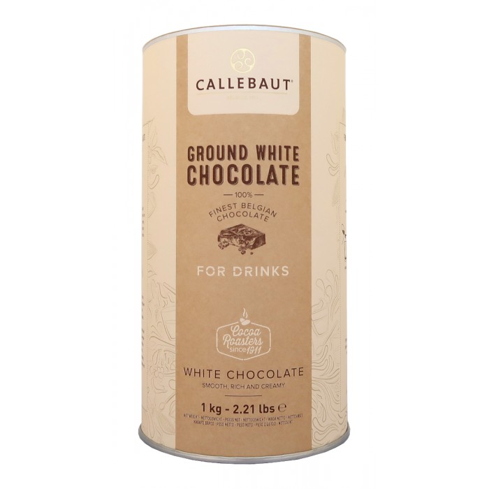 Bílá Ground Chocolate Callebaut