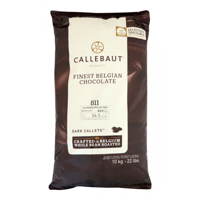 Čokoláda Callebaut hořká 811NV 54,5 % kakao, 10 kg