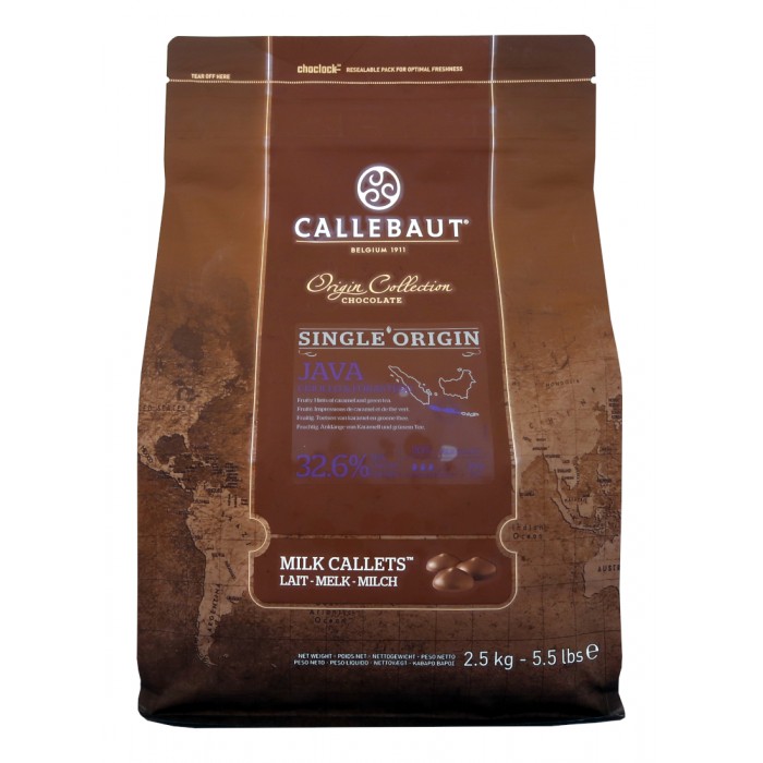 Čokoláda Callebaut Jáva 33,1 % kakao, 2,5 kg